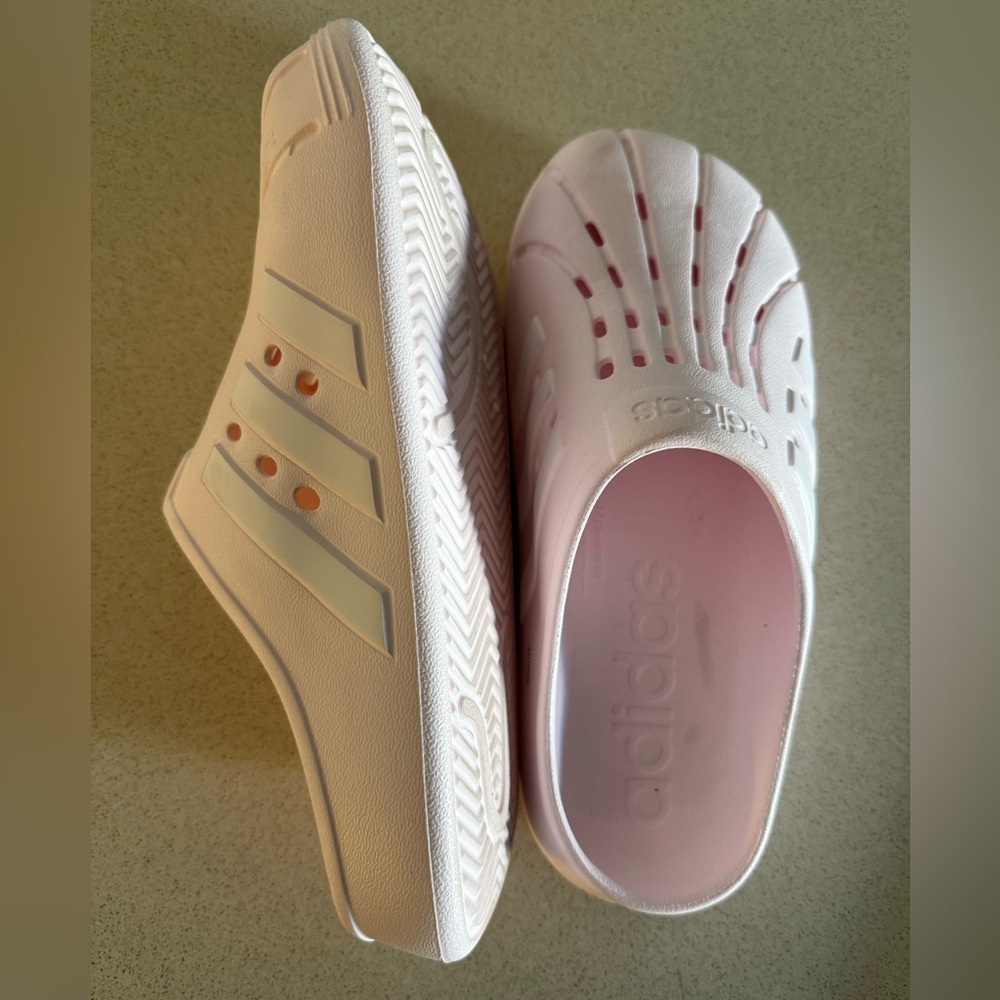 Adidas Adilette Rare Women's Pink Slide Clogs/Shoes - Picture 3 of 4